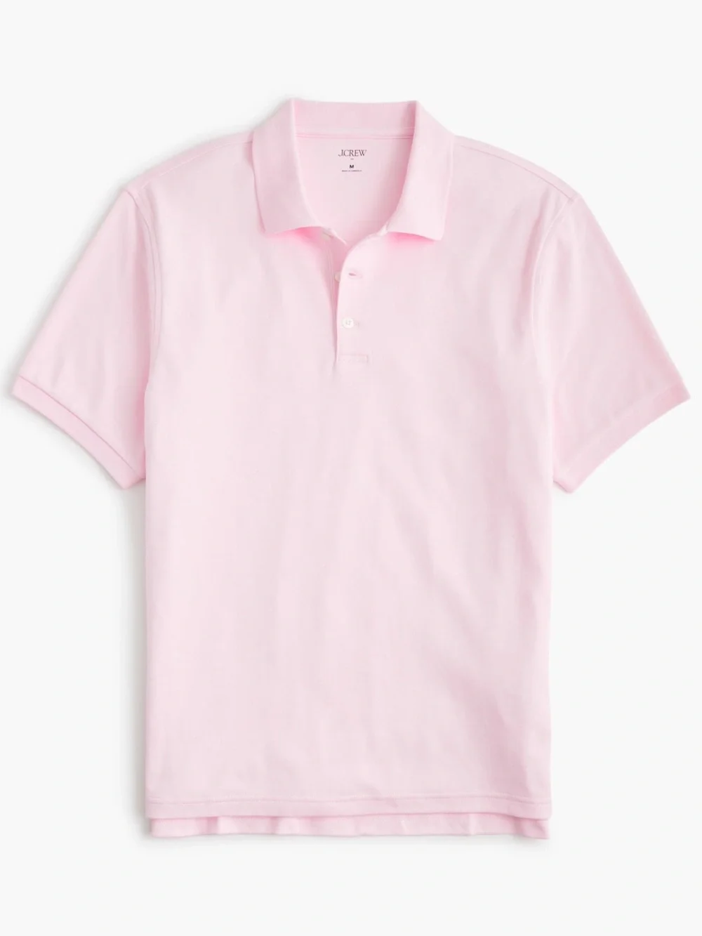 J crew heather pink Soft-touch polo shirt